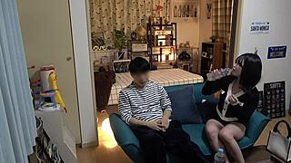 homemade asian teen riding and moaning in missionary