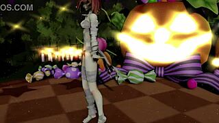Mmd happy halloween dance with ibaraken kasen