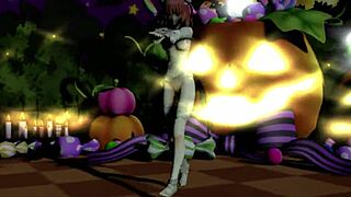Mmd happy halloween dance with ibaraken kasen