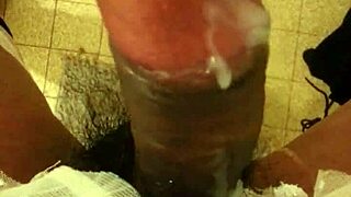 Ladyboy achieves no-hands multi orgasms through masturbation.