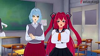 شفت الجزء الكامل من shinmai maou ntr testament 2, جزء التنمر، ومش ممل على الإطلاق.