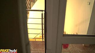 scary teen 18+ stalker in wild halloween foursome