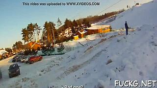 Lad in spy glasses scores a girl for rough oral and sex