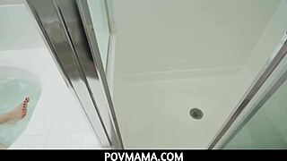 Povmama - I Can’t Resist Fucking My Horny Stepmom in My Bedroom  