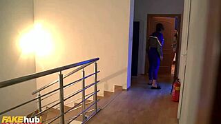 scary teen 18+ stalker in wild halloween foursome