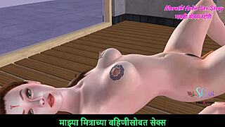 Wow, Animated 3D Teen Girl Masturbating With Carrot!