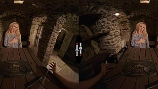 Jenny explores her wild side in dark room VR