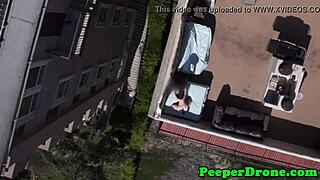 rooftop sex filmed by drone