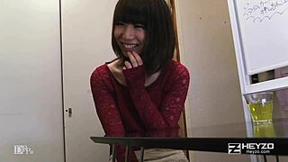 Mayoi Sakuya in instant AV interview shooting