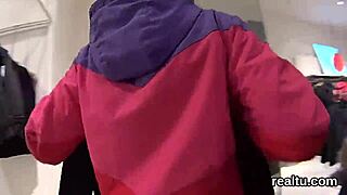 Attractive Czech Kitten Seduced in Shopping Centre