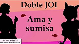 feeling the double joi from mistress and submissive