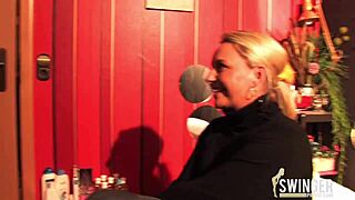 Three german lesbians use toys at grill