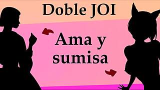 feeling the double joi from mistress and submissive