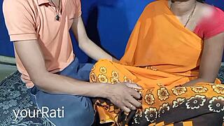 Bhabhi’s back pain leads to intense close-up massage