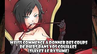 weiss dominates in rwby hentai joi femdom denial cbt feminisation.