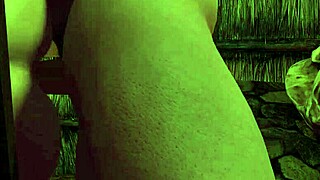 slim blonde rides cock sideways in skyrim porn parody