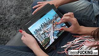 Brunette cutie Verona Sky poses nude.