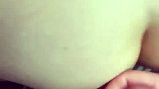 Milf in stockings gets cum blown over her ass