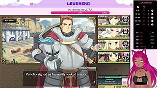 lewdneko is playing evenicle part 14, and it's getting cute with big tits and creampie 😘