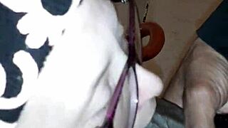 close-up face shot in video scene