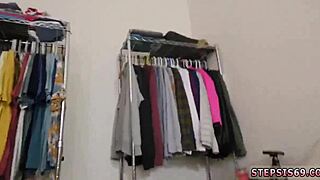 Girl interacts with patron's brother in taboo scenario.