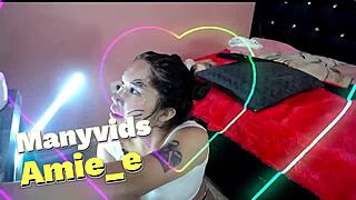 slut destroys face with spit deepthroat