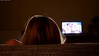 Risky masturbation while parents asleep behind my back 😱