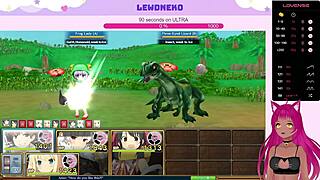 lewdneko is playing evenicle part 14, and it's getting cute with big tits and creampie 😘