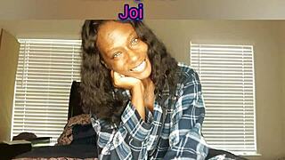 my girlfriend sends joi with big ebony tits