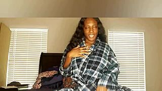 my girlfriend sends joi with big ebony tits