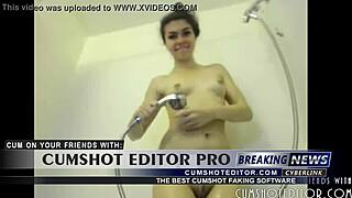 gorgeous teen 18+ undresses in bath webcam