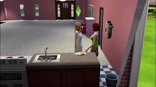 Is old blonde gwendolyn goldheart masturbating her small cute tits in wicked comedy episode?