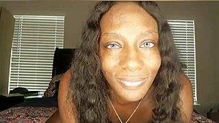 my girlfriend sends joi with big ebony tits