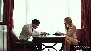 Deeper Business Trip Becomes Ultimate Fantasy For Alexa Grace With DEEPTHROAT And CUMSHOT