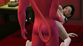The character fucks the devil in uncensored 3d hentai