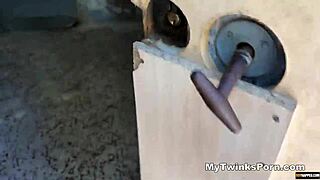 Obedient twinks tormented and fucked in rough raw foursome