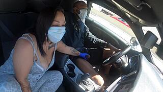 Twitter babe Ganjabunnie gets bent over and rides that big black cock hard