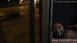 Public BDSM with a dominant stepbrother and bondage playmates