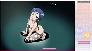 aragaki ayase strips in arkanoid gameplay