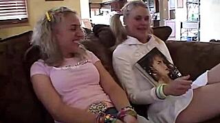 Little Summer strips naked with girlfriends at party.