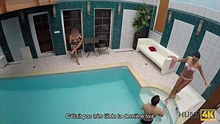 hidden cam blowjob in private pool