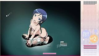 aragaki ayase strips in arkanoid gameplay