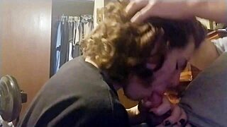 Gay man sucks cock with intense passion