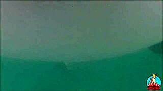 erotic fun with husband and unicorn on public beach