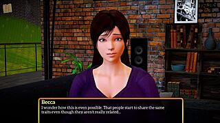 My New Family 412 - Busty Brunette MILF in Erotic Hentai Game 😘