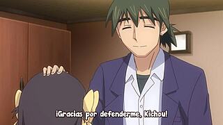 Nobunaga-Sensei's Wife Sucks Big Tits.