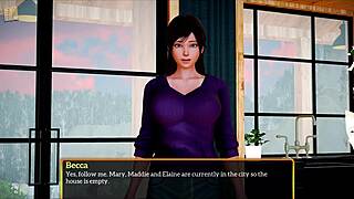 My New Family 412 - Busty Brunette MILF in Erotic Hentai Game 😘