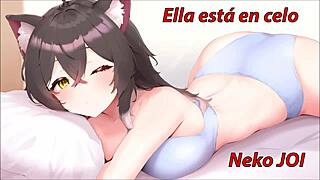 Maullidos y Orgasmos! Joi Gatuno con Tu Novia Neko en Celo Voz Española
