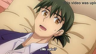 Nobunaga-Sensei's Wife Sucks Big Tits.