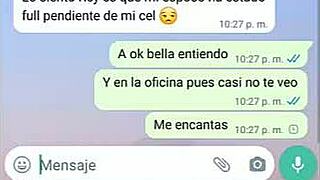 Convincing My Latina Worker To Fuck Via Whatsapp